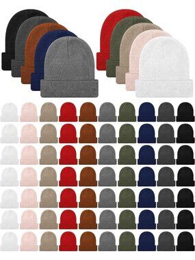 Cozy Winter Beanie Hats for Donation - Warm Knit Caps in Bulk, Perfect for